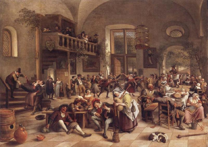 Jan Steen Interior of an inn oil painting picture